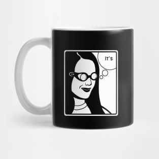 It's Wednesday my dudes for meme lovers negative space Mug